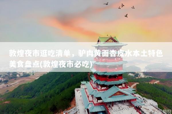 敦煌夜市逛吃清单，驴肉黄面杏皮水本土特色美食盘点(敦煌夜市必吃)
